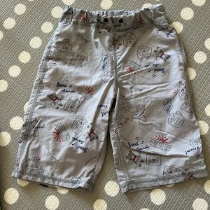Mikihouse DoubleB Bear Head Print Mid Shorts Size 110